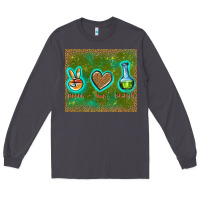 Smoke peace love lab tech Long Sleeve Tee - TumblerDesignByShophia