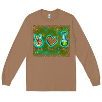 Toasted Coconut peace love lab tech Long Sleeve Tee - TumblerDesignByShophia