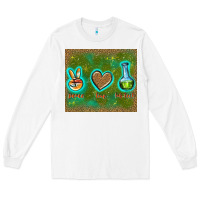 White peace love lab tech Long Sleeve Tee - TumblerDesignByShophia