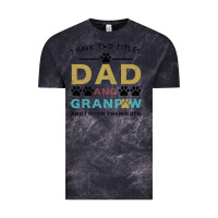 Cloud Black i have two titles dad and grandpa Vintage Tee - Bettercallsaul