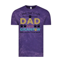 Cloud Purple i have two titles dad and grandpa Vintage Tee - Bettercallsaul