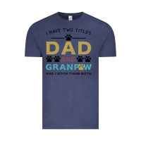 Vintage Denim i have two titles dad and grandpa Vintage Tee - Bettercallsaul