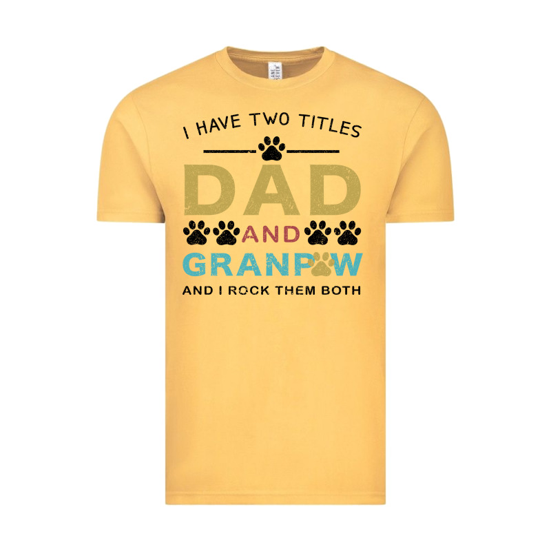 I Have Two Titles Dad And Grandpa Vintage Tee by Bettercallsaul | Teevron
