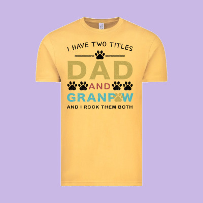 I Have Two Titles Dad And Grandpa Vintage Tee Designed By Bettercallsaul