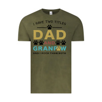 Vintage Olive i have two titles dad and grandpa Vintage Tee - Bettercallsaul