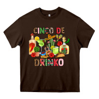 Chocolate Brown cinco de drinko Heavy Core Tee - JahusDesignShop