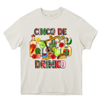 Cream cinco de drinko Heavy Core Tee - JahusDesignShop