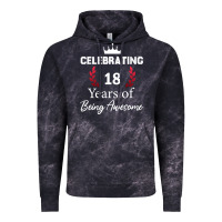 Cloud Black 18 years of being awesome, 18 year old birthday gi Vintage Hoodie - tuanDangUi