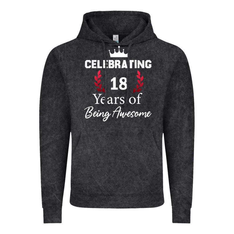 18 Years Of Being Awesome, 18 Year Old Birthday Gi Vintage Hoodie by tuanDangUi | Teevron