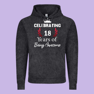 18 Years Of Being Awesome, 18 Year Old Birthday Gi Vintage Hoodie Designed By Tuandangui