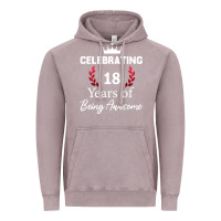 Vintage Zinc 18 years of being awesome, 18 year old birthday gi Vintage Hoodie - tuanDangUi