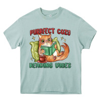 Arona purrfect cozy reading vibes Heavy Core Tee - MaliasSmallBusiness