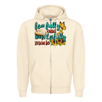 Sandshell Fearfully And Wonderfully Made Zipper Hoodie - BundleAndBundleShop
