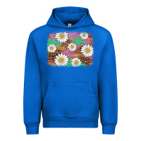 Cobalt easter daisy background Urban Hoodie - Artiststas