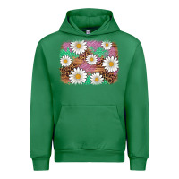 Emerald easter daisy background Urban Hoodie - Artiststas