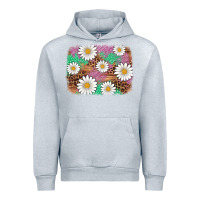 Heather Grey easter daisy background Urban Hoodie - Artiststas
