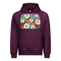 Mauve Wine easter daisy background Urban Hoodie - Artiststas