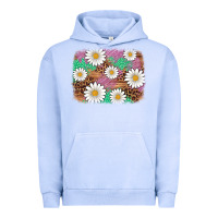 Pigment Grape Ice easter daisy background Urban Hoodie - Artiststas