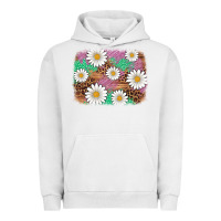 Pigment Lunar Rock easter daisy background Urban Hoodie - Artiststas