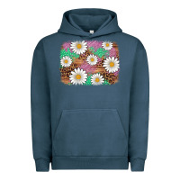 Pigment Midnight Navy easter daisy background Urban Hoodie - Artiststas