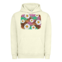 Pigment Pistachio easter daisy background Urban Hoodie - Artiststas