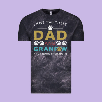 I Have Two Titles Dad And Grandpa Vintage Tee Designed By Bettercallsaul