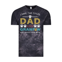 Cloud Black i have two titles dad and grandpa Vintage Tee - Bettercallsaul