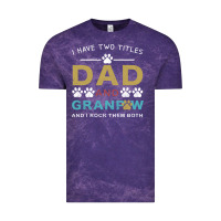 Cloud Purple i have two titles dad and grandpa Vintage Tee - Bettercallsaul