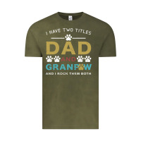 Vintage Olive i have two titles dad and grandpa Vintage Tee - Bettercallsaul