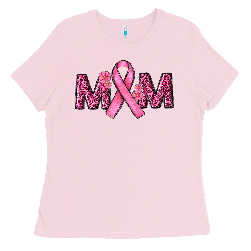 Cancer Ribbon Mom Ladies Tee by RanaPortraitStore | Teevron