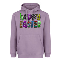 Lavender Happy Easter Heavyweight Hoodie - CowhideDigitalArt