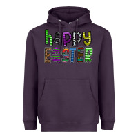 Plum Happy Easter Heavyweight Hoodie - CowhideDigitalArt