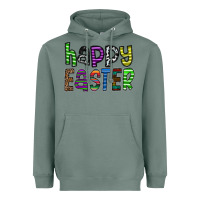 Sage Happy Easter Heavyweight Hoodie - CowhideDigitalArt