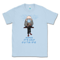 Dusty Blue Bernie it's Cold Outside Classic Tee - Bettercallsaul