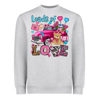 Heather Grey loads of love valentine's day olivia Heavyweight Sweatshirt - OliviaCreatesArt