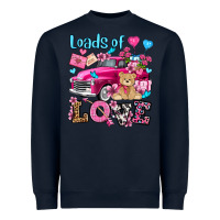 Navy loads of love valentine's day olivia Heavyweight Sweatshirt - OliviaCreatesArt