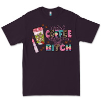 Plum i pretend coffee helps but im still a bitch Premium Tee - MaliasSmallBusiness