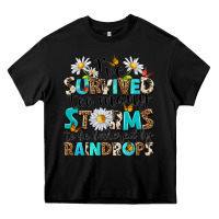 Black ive survived too many storms to be bothered by rai Heavy Core Tee - NancyCooperArtShop