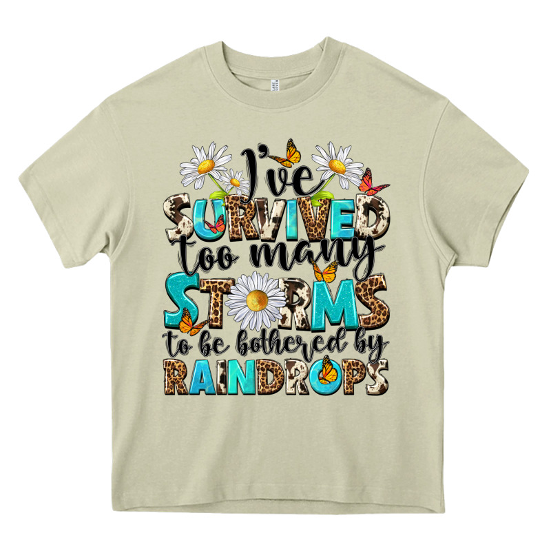 Ive Survived Too Many Storms To Be Bothered By Rai Heavy Core Tee by NancyCooperArtShop | Teevron
