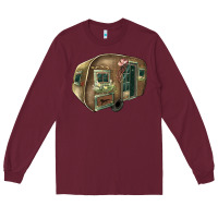 Burgundy Caravan Long Sleeve Tee - HowdyJamesFarm