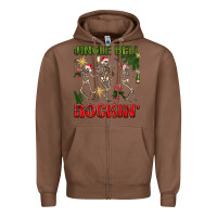 Chestnut Jingle Bell Rockin' Zipper Hoodie - BundleAndBundleShop