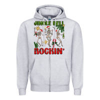 Heather Grey Jingle Bell Rockin' Zipper Hoodie - BundleAndBundleShop