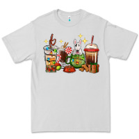 Dove Grey Christmas coffee cups with Bull Terrier Premium Tee - RanaPortraitStore