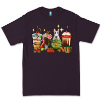 Plum Christmas coffee cups with Bull Terrier Premium Tee - RanaPortraitStore