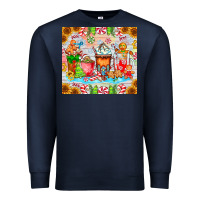 Navy christmas coffee class Premium Sweatshirt - CowhideDigitalArt