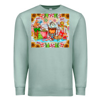 Seafoam christmas coffee class Premium Sweatshirt - CowhideDigitalArt