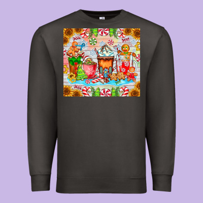 Christmas Coffee Class Premium Sweatshirt Designed By Cowhidedigitalart