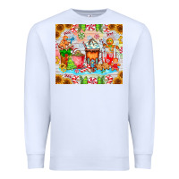 White christmas coffee class Premium Sweatshirt - CowhideDigitalArt