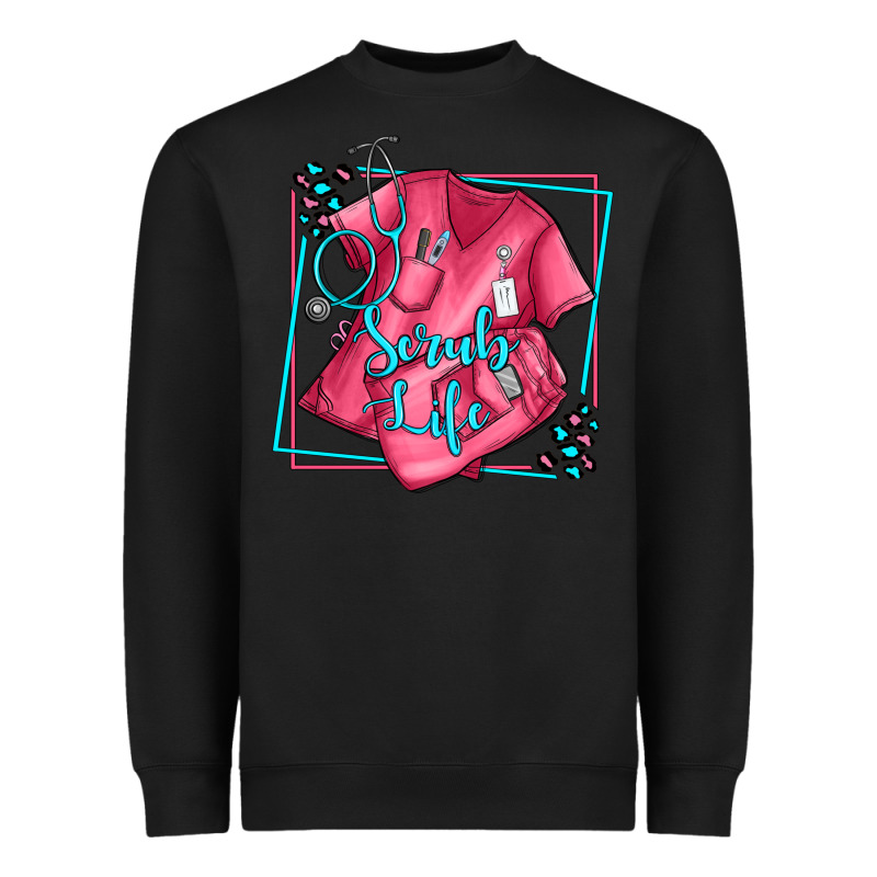 Nurse Scrub Life Olivia Heavyweight Sweatshirt by OliviaCreatesArt | Teevron