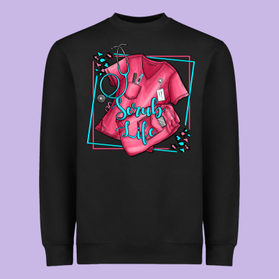 Nurse Scrub Life Olivia Heavyweight Sweatshirt Designed By Oliviacreatesart